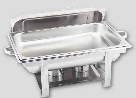 STAINLESS STEEL CHAFING DISH FOOD STEAM PAN