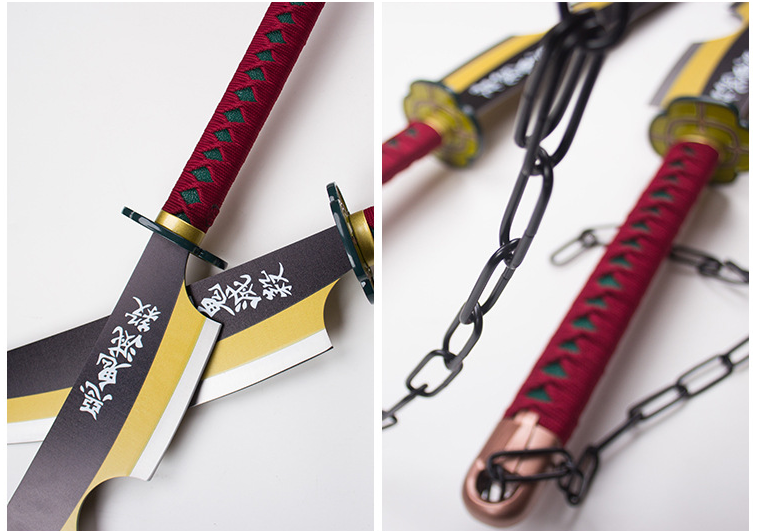 Demon Slayer Tengen Uzui Sound Breathing Sword Knife Set