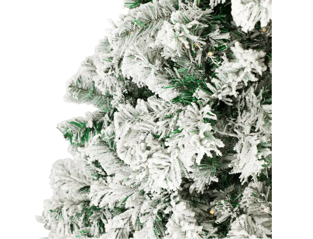 Deluxe Snow Flocked Artificial Christmas Tree - 2.1m